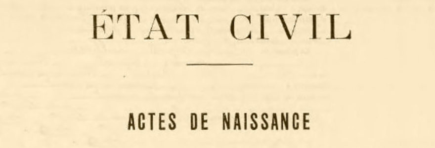 acte d'état civil